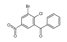 (3-bromo-2-chloro-5-nitrophenyl)-phenylmethanone结构式