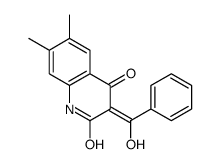 (3E)-3-[hydroxy(phenyl)methylidene]-6,7-dimethyl-1H-quinoline-2,4-dione结构式