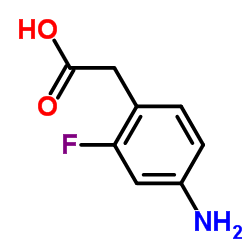 (4-Amino-2-fluorophenyl)acetic acid structure