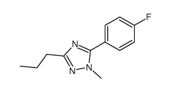 5-(4-fluorophenyl)-1-methyl-3-propyl-1,2,4-triazole结构式