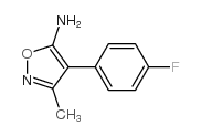 4-(4-fluorophenyl)-3-methyl-1,2-oxazol-5-amine结构式