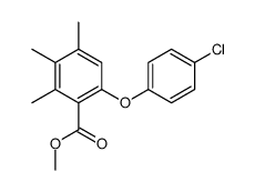 methyl 6-(4-chlorophenoxy)-2,3,4-trimethylbenzoate Structure