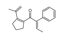 2-phenyl-1-(2-prop-1-en-2-ylcyclopenten-1-yl)but-2-en-1-one Structure