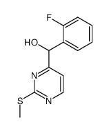 (2-fluorophenyl)(2-(methylthio)pyrimidin-4-yl)methanol结构式