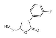 (5S)-3-(3-fluorophenyl)-5-(hydroxymethyl)-1,3-oxazolidin-2-one structure