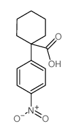 1-(4-NITROPHENYL)-CYCLOHEXANECARBOXYLIC ACID Structure