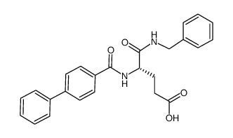N1-benzyl-N2-(1,1'-biphenyl-4-ylcarbonyl)-L-α-glutamine结构式