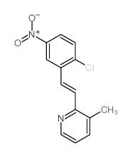 2-[2-(2-chloro-5-nitro-phenyl)ethenyl]-3-methyl-pyridine structure