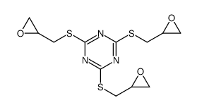 2,4,6-tris(oxiran-2-ylmethylsulfanyl)-1,3,5-triazine结构式