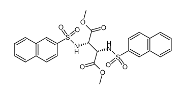 dimethyl (S,S)-2,3-bis(naphthalene-2-sulfonamido)succinate Structure