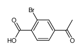 4-acetyl-2-bromobenzoic acid Structure