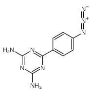 [4-(4,6-diamino-1,3,5-triazin-2-yl)phenyl]imino-imino-azanium结构式