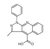 1H-Pyrazolo[3,4-b]quinoline-4-carboxylic acid, 3-methyl-1-phenyl- Structure