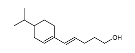 5-[4-isopropyl-1-cyclohexen-1-yl]pent-4-en-1-ol Structure