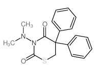 3-dimethylamino-5,5-diphenyl-1,3-thiazinane-2,4-dione结构式