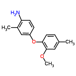 4-(2-Methoxy-4-methylphenoxy)-2-methylaniline结构式