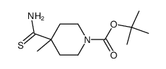 N-Boc-4-Methylpiperidinecarbothioamide structure