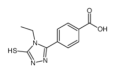 4-(4-ethyl-5-sulfanylidene-1H-1,2,4-triazol-3-yl)benzoic acid结构式