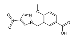 4-Methoxy-3-[(4-nitro-1H-pyrazol-1-yl)methyl]benzoic acid图片