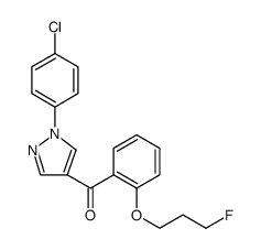 Methanone, [1-(4-chlorophenyl)-1H-pyrazol-4-yl][2-(3-fluoropropoxy)phenyl]- Structure