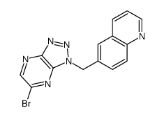 6-[(5-bromotriazolo[4,5-b]pyrazin-3-yl)methyl]quinoline Structure