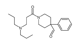1-[3-(dipropylamino)propanoyl]-4-phenyl-piperidine-4-carbaldehyde structure