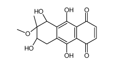 (6S,7S,8S)-6,8,9,10-tetrahydroxy-7-methoxy-7-methyl-6,8-dihydro-5H-anthracene-1,4-dione结构式