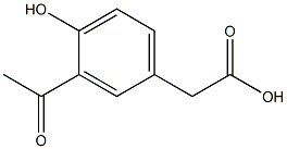 2-(3-acetyl-4-hydroxyphenyl)acetic acid Structure