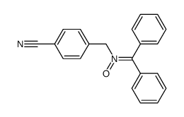 Benzhydryliden-(4-cyan-benzyl)-aminoxid结构式