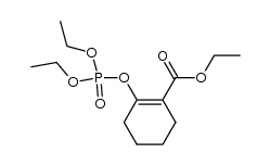 diethyl 2-(ethoxycarbonyl)cyclohexenyl phosphate Structure