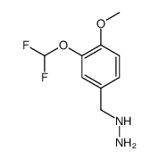 [3-(difluoromethoxy)-4-methoxyphenyl]methylhydrazine结构式