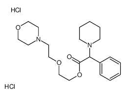 2-(2-morpholin-4-ylethoxy)ethyl 2-phenyl-2-piperidin-1-ylacetate,dihydrochloride Structure