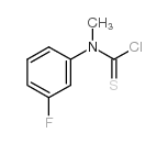 N-甲基-n-(3-氟苯基)-硫代氨基甲酰氯结构式