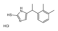 4-[1-(2,3-dimethylphenyl)ethyl]-1,3-dihydroimidazole-2-thione,hydrochloride结构式