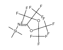 2,2,5,5-tetrakis(trifluoromethyl)-N-(trimethylsilyl)-1,3-dioxalan-4-imine Structure