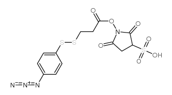 sulfosuccinimidyl (4-azidophenyldithio)propionate structure