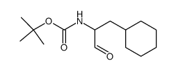 (S)-(2-cyclohexyl-1-formylethyl)carbamic acid,1,1-dimethylethyl ester结构式