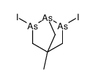 2,6-diiodo-4-methyl-1,2,6-triarsabicyclo[2.2.1]heptane Structure