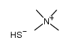 tetramethylammonium hydrogen sulfide Structure