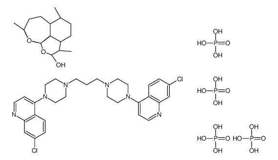 Dihydroartemisinin mixture with piperaquine tetraphosphate结构式