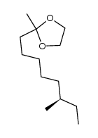 (R)-(-)-2,2-ethylenedioxy-8-methyldecane结构式