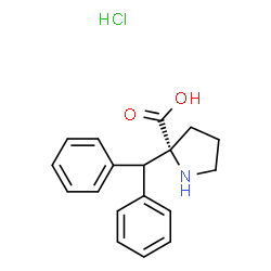 (R)-α-benzhydryl-proline.HCl结构式