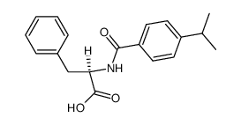 N--[4-(1-Methylethyl)benzoyl]-D-phenylalanine结构式