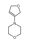 Morpholine,4-(2,5-dihydro-3-furanyl)- Structure