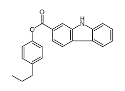 (4-propylphenyl) 9H-carbazole-2-carboxylate Structure