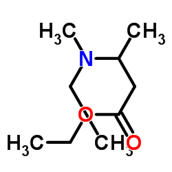 Ethyl 3-[ethyl(methyl)amino]butanoate Structure