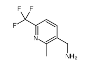 [2-methyl-6-(trifluoromethyl)pyridin-3-yl]methanamine Structure