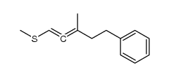 methyl(3-methyl-5-phenylpenta-1,2-dien-1-yl)sulfane Structure