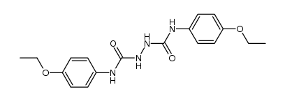 hydrazine-N,N'-dicarboxylic acid di-p-phenetidide结构式