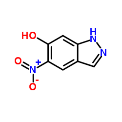 5-Nitro-1H-indazol-6-ol structure
